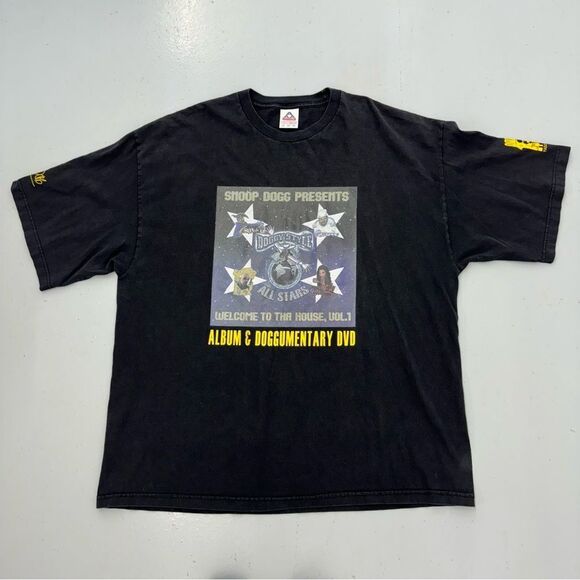 Vintage 2002 Snoop Dog Doggy Style All Stars Promo Rap Tee T Shirt